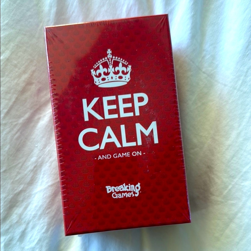 Keep Calm and Game On Card Game | NWT